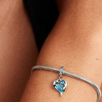 Pandora Bedel Blauwe Muranoglas Dolfijnen 793924C01 - Juwelier van Dam