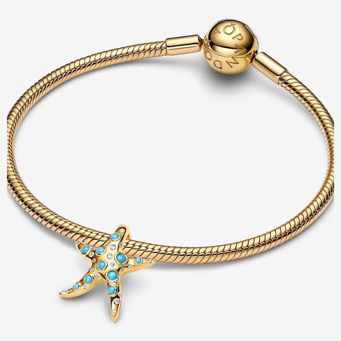 Pandora Bedel Blauwe Zeester 763818C0 - 1 - Juwelier van Dam