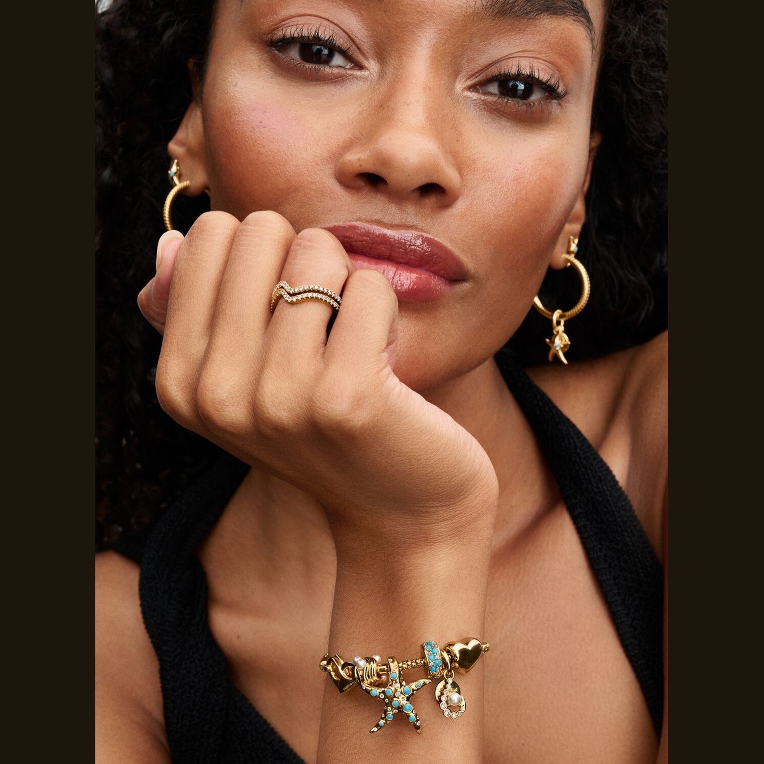 Pandora Bedel Blauwe Zeester 763818C0 - 1 - Juwelier van Dam