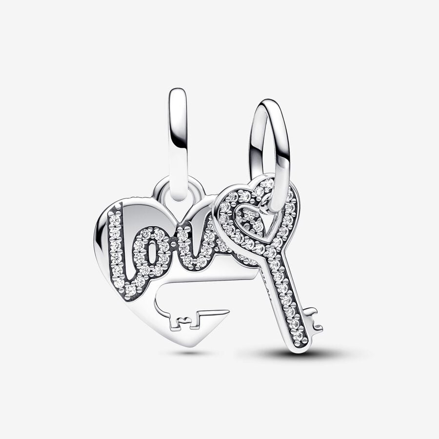 Pandora Bedel Deelbaar Hart en Sleutel 793081c01