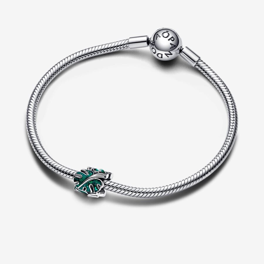 Pandora Bedel Groene Monstera Bladeren 793332C01