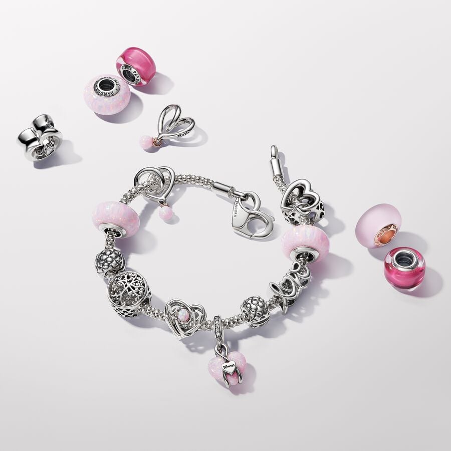 Pandora Bedel Opalescent Hart Mama 793202C01