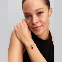 Pandora Bedel Rode Bloem 793917C01 - Juwelier van Dam