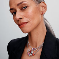 Pandora Bedel Rood Muranglas met Kerstmagie 793597C00