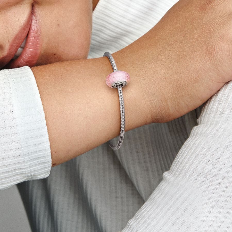 Pandora Bedel Roze Muranoglas 791650
