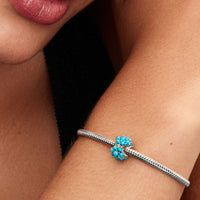 Pandora Bedel Turkoois Oceaan 793897C02 - Juwelier van Dam