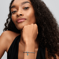 Pandora Bedel Turquoise 793901C01 - Juwelier van Dam