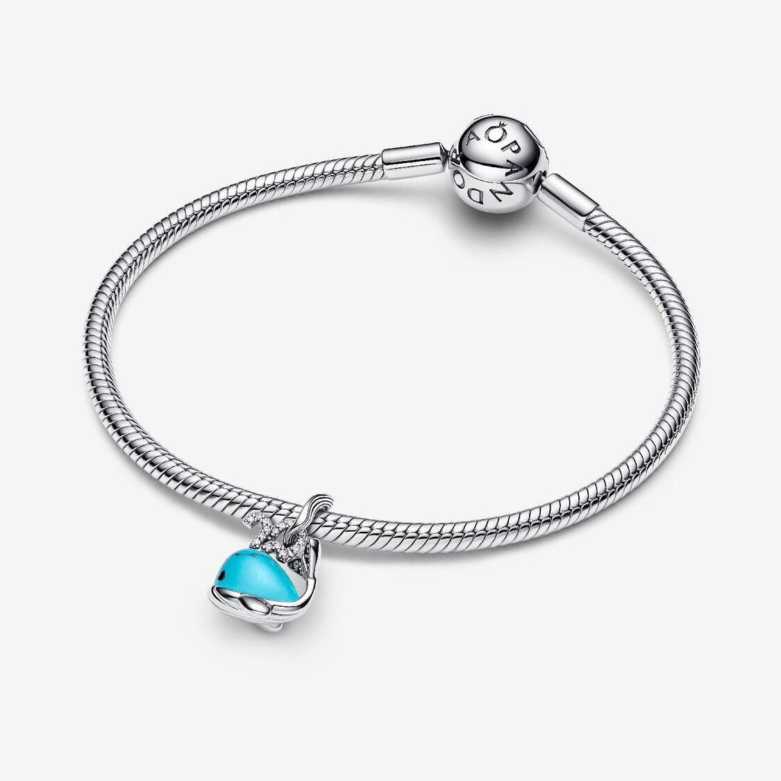 Pandora Bedel Turquoise Walvis 793822C01 - Juwelier van Dam