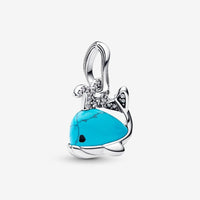 Pandora Bedel Turquoise Walvis 793822C01 - Juwelier van Dam