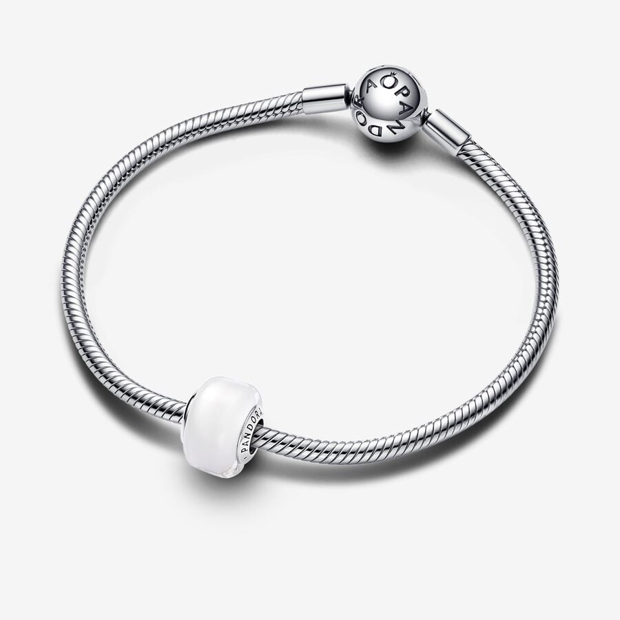 Pandora Bedel Wit Muranoglas 793118c00
