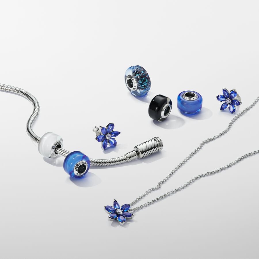 Pandora Bedel Wit Muranoglas 793118c00