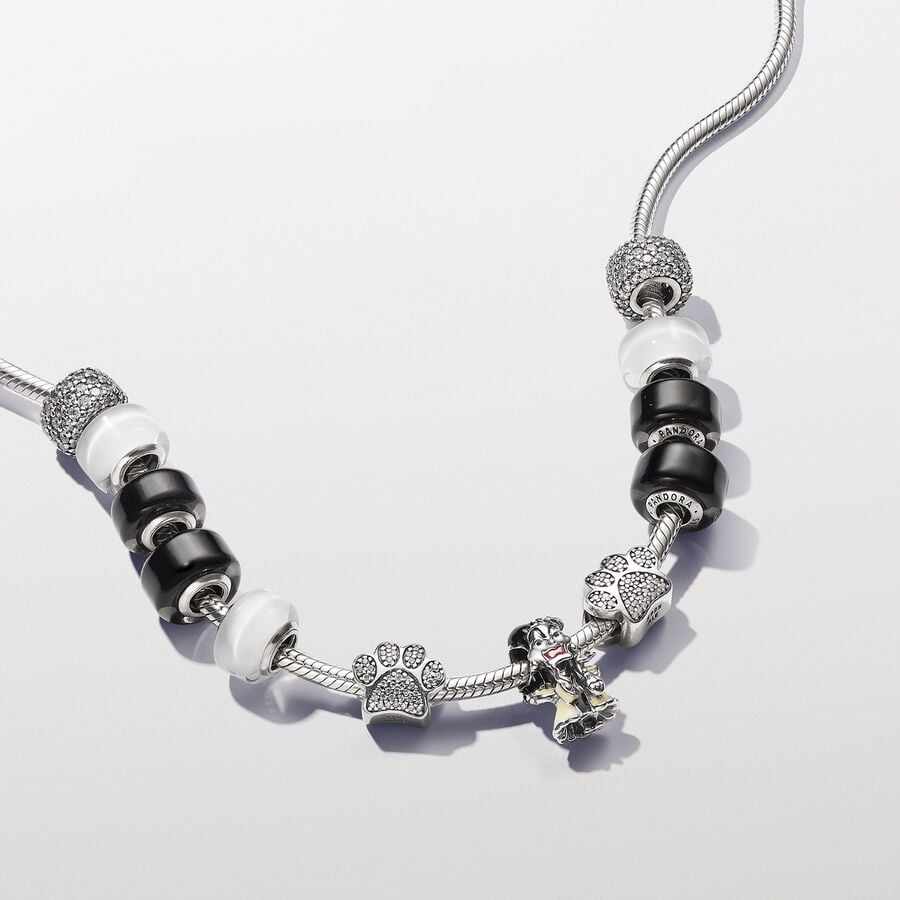 Pandora Bedel Wit Muranoglas 793118c00