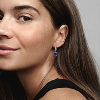 Pandora Blauwe Rechthoekige Oorringen 292381C01