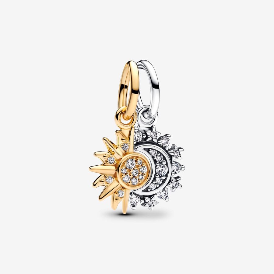 Pandora Deelbare Bedel Zon en Maan 763585C01