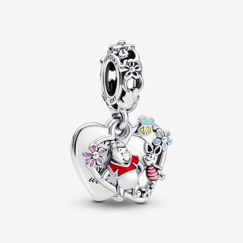 Pandora Disney Winnie the Pooh & Piglet Dubbele Hangende Bedel 792214C01