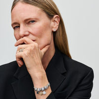 Pandora Dubbele Bedel Witte Roos in Bloei 793200C01