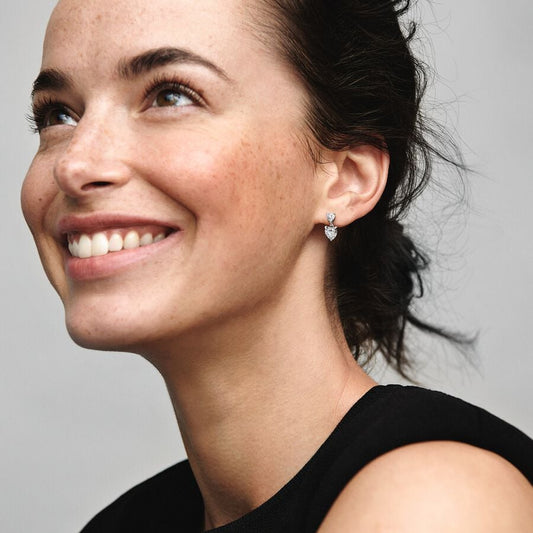 Pandora Dubbele Harten Oorknoppen 291199C01