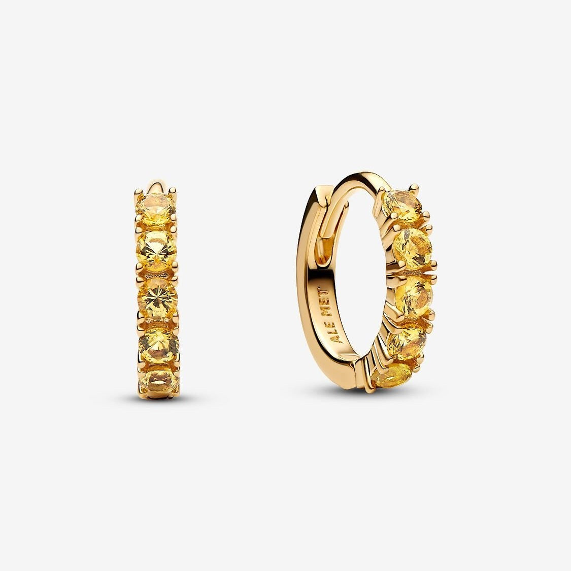 Pandora Gele Huggies Oorringen 263849C01 - Juwelier van Dam