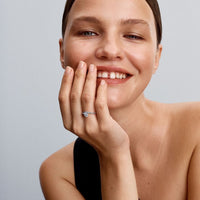 Pandora Golvend Pavé Hart Ring 193661C01 - 52