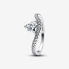 Pandora Golvend Pavé Hart Ring 193661C01 - 52