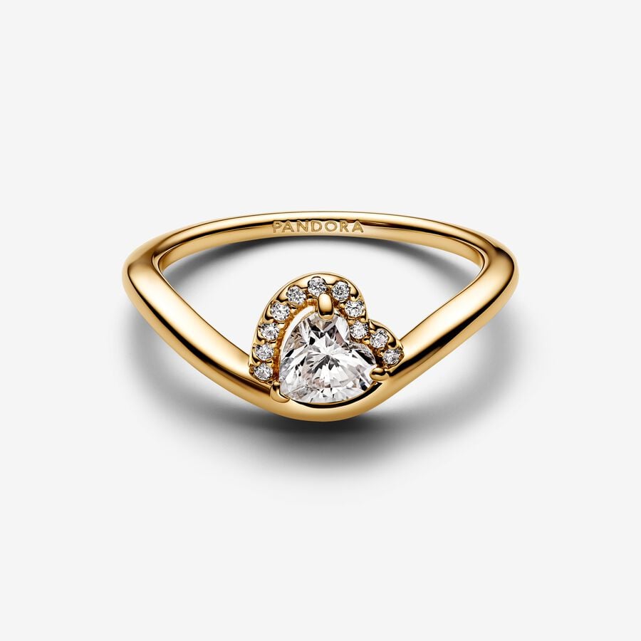 Pandora Golvende Hart Ring 163660C01 - 56