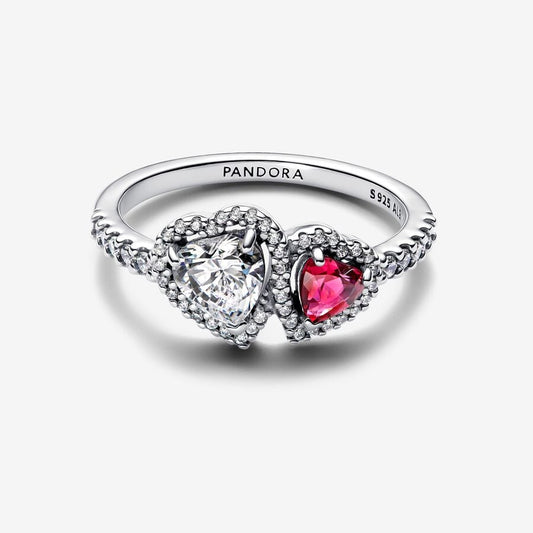 Pandora Halo Harten Ring 193662C01 - 56