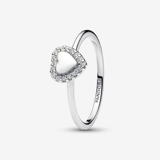 Pandora Hart Halo Ring 193801C01 - 54