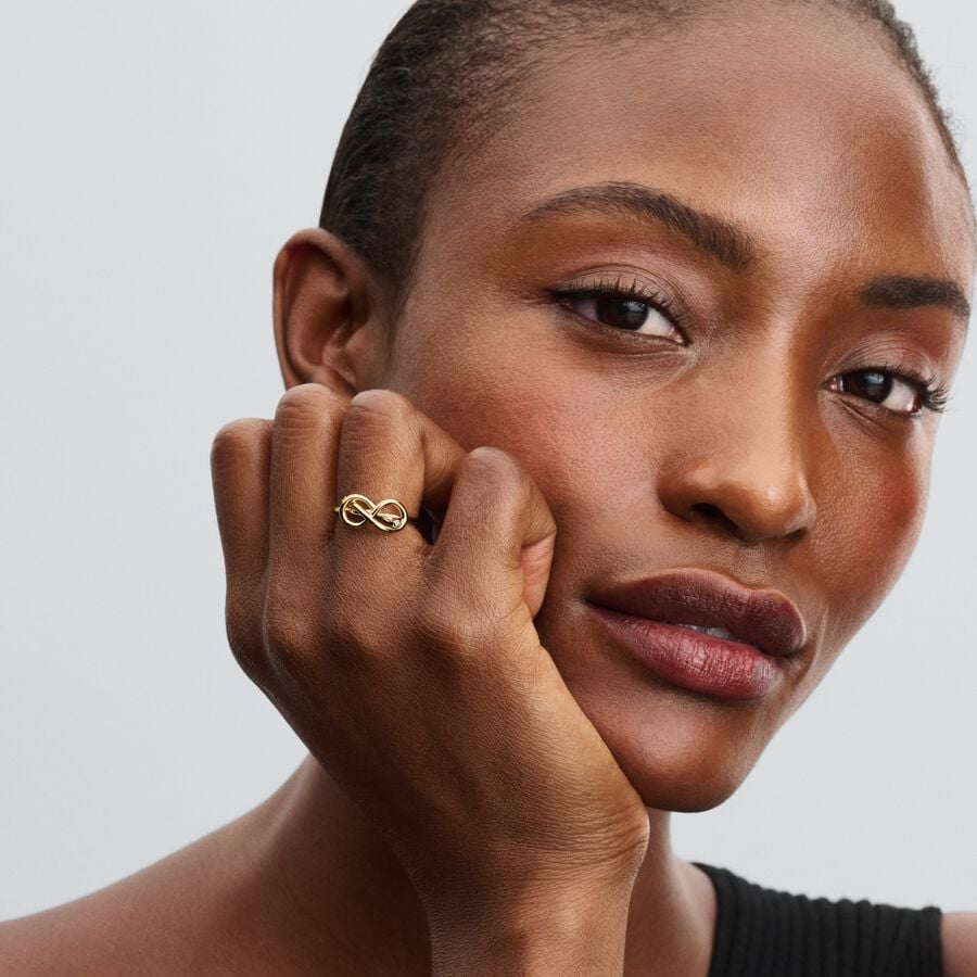 Pandora Infinity Knoop Ring 163759C01 - 54