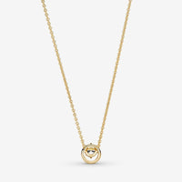 Pandora Ketting met Ronde Halo Hanger 361174C01 - 45