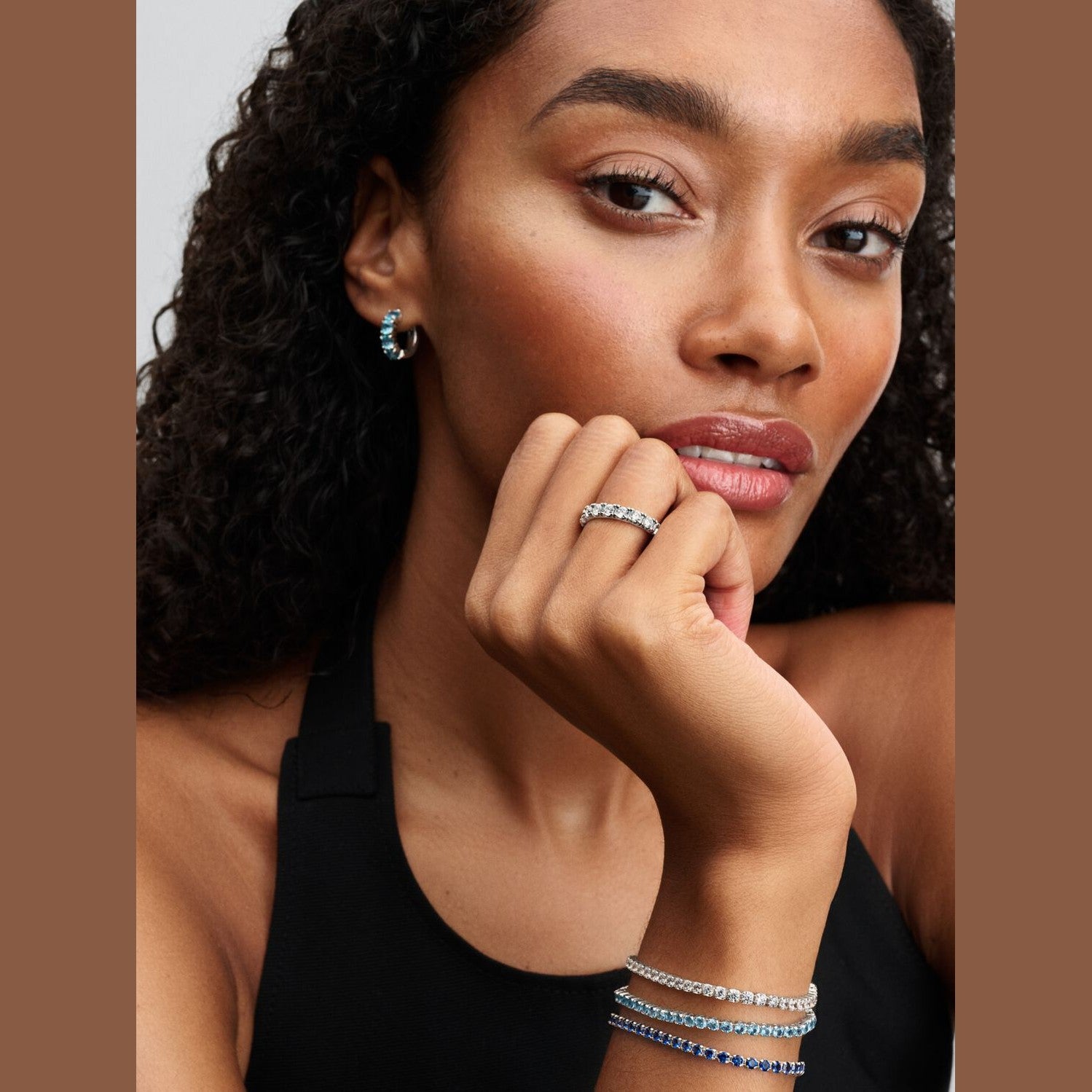 Pandora Lichtblauwe Tennisarmband 591469C03 - 18 - Juwelier van Dam