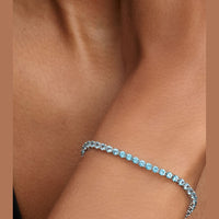 Pandora Lichtblauwe Tennisarmband 591469C03 - 18 - Juwelier van Dam
