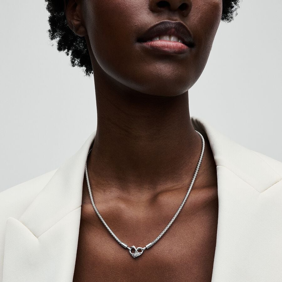 Pandora Moments Hartsluiting Ketting 392451C00 - 45