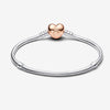 Pandora Moments Heart & Snake Chain Armband 580719 - 19