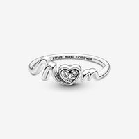 Pandora Moments Pavé Hart Ring 191149C01 - 54