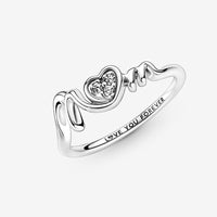 Pandora Moments Pavé Hart Ring 191149C01 - 54