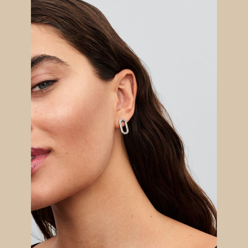 Pandora Paperclip Oorsteker 293856C00 - Juwelier van Dam