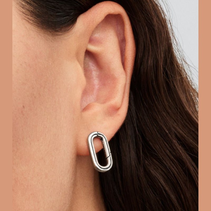 Pandora Paperclip Oorsteker 293856C00 - Juwelier van Dam