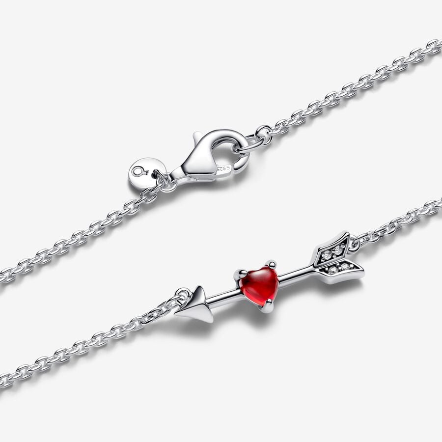 Pandora Pijl en Hart Ketting 393669C01 - 50