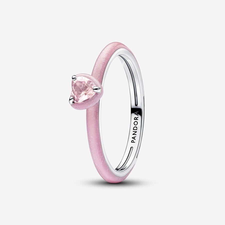 Pandora Roze Chakra Hart Ring 193088C02 - 54