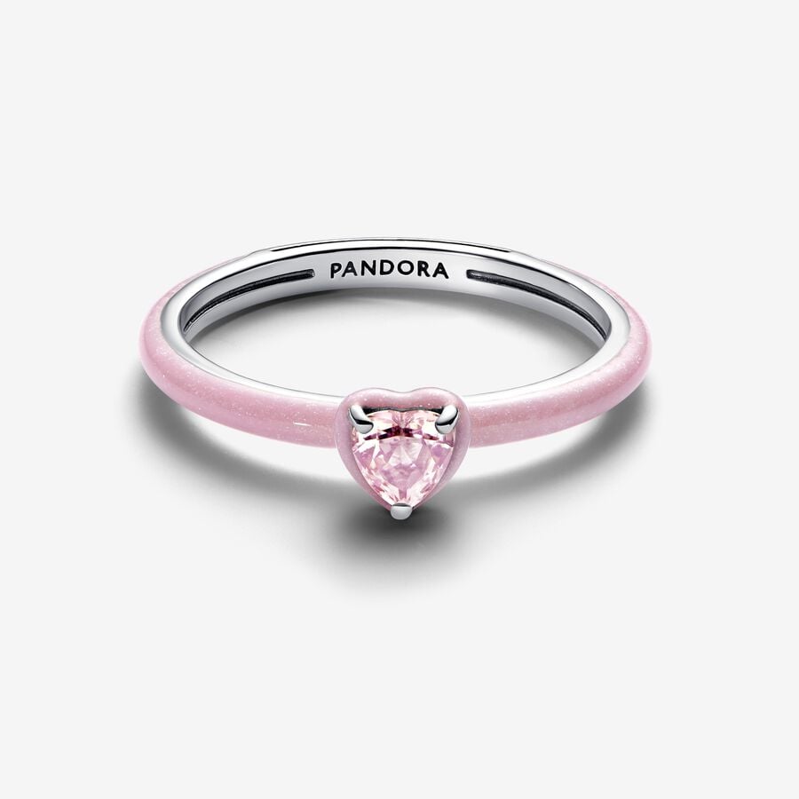 Pandora Roze Chakra Hart Ring 193088C02 - 54