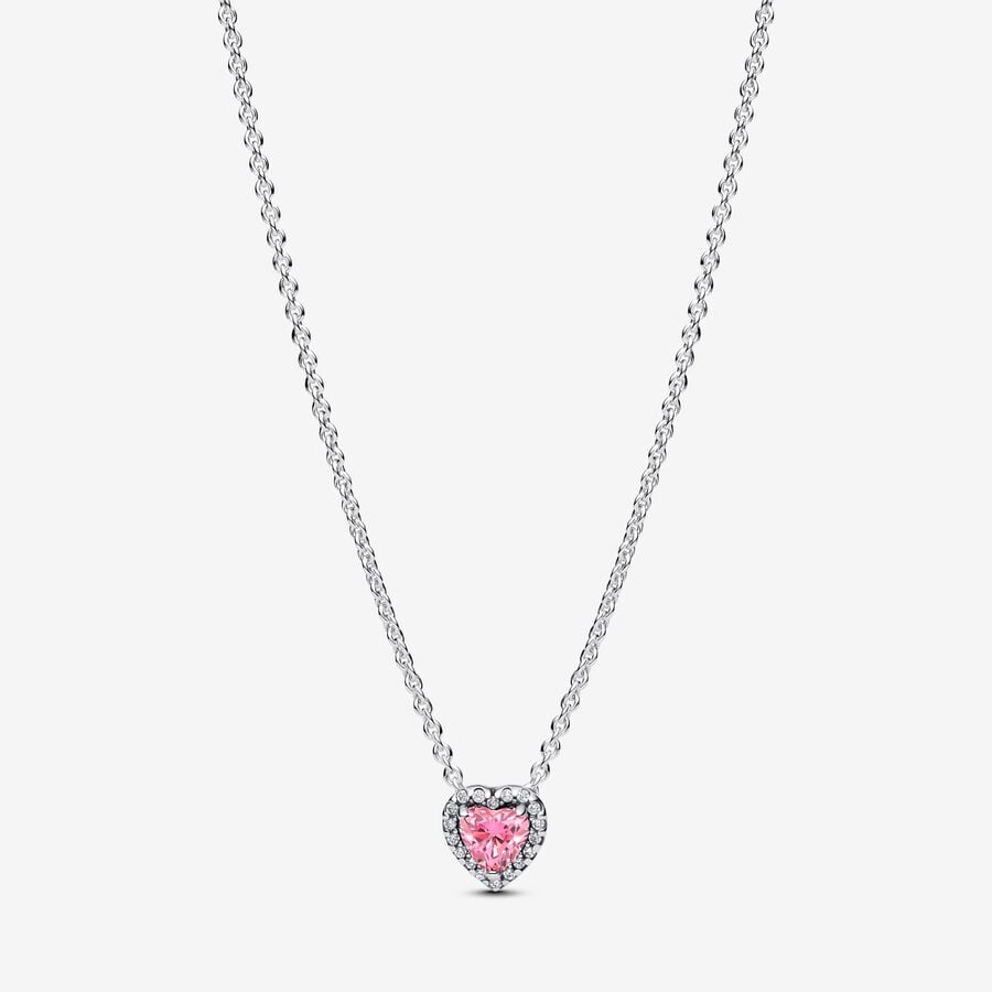 Pandora Roze Hart Ketting 398425C02 - 45