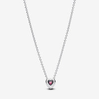 Pandora Roze Hart Ketting 398425C02 - 45