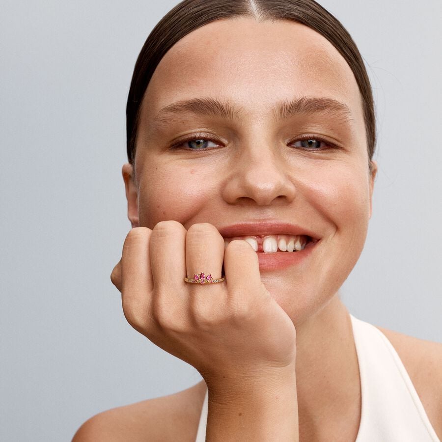 Pandora X Disney Prinses Raponsje Tiara Ring 163651C01 - 54