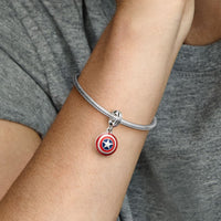Pandora x Marvel Bedel The Avengers Captain America Schild 790780C01