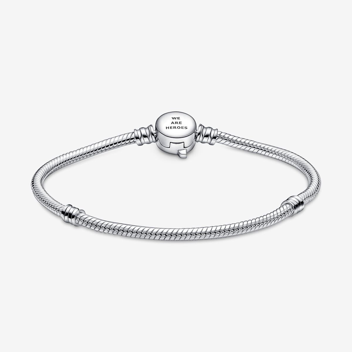 Pandora x Marvel Slangeschakel Armband met The Avengers Logo Sluiting 590784C00 - 19