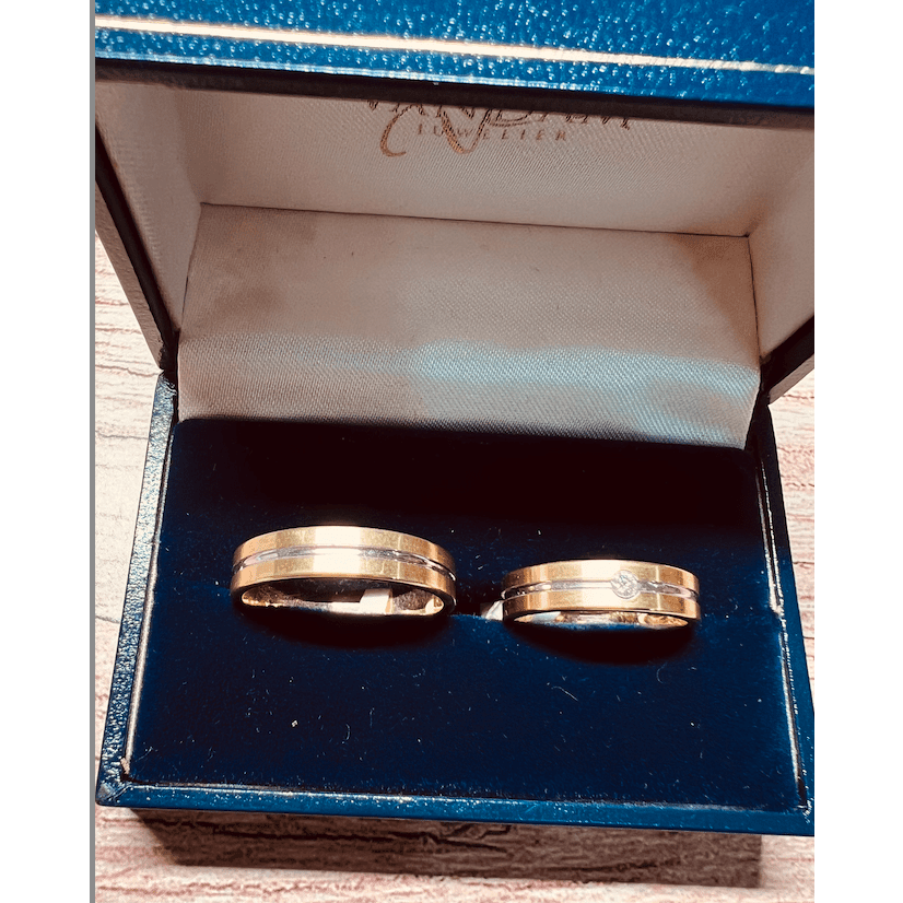 Trouwring set 584 - 5mm