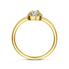 vDam 14k Geelgouden Hart Ring met Zirkonia 4030546