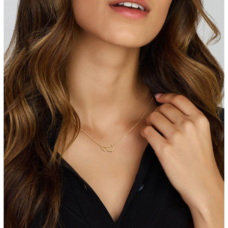 vDam 14k Geelgouden Hartjes Collier 4023831