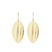 vDam 14k Geelgouden Ovaal Franse Haak Oorhangers 4030827