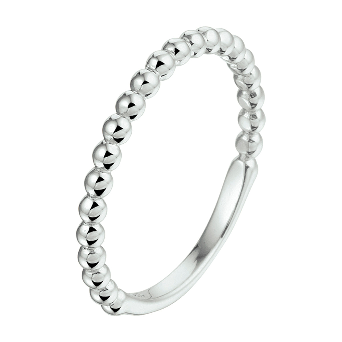 vDam Aanschuifring Bolletjes Zilver Gerhodineerd 1332273